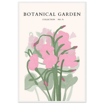 Botanical Garden Collection No. 78 Framed Poster – Blush Pink & Sage Green Floral Art Print | Ready-to-Hang - Vibrantwalls