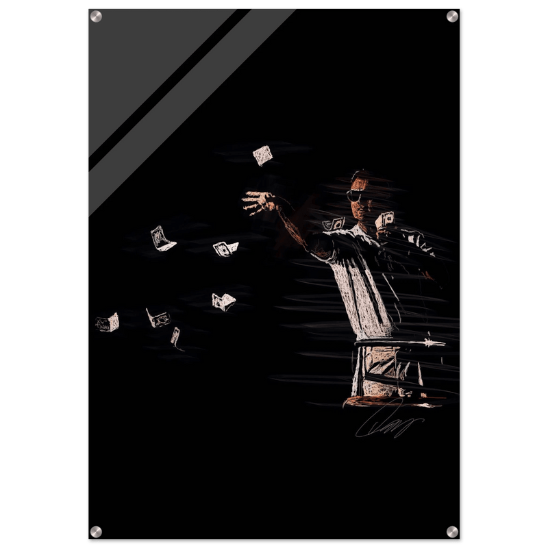 Leonardo DiCaprio Acrylic Art Piece - Catch Me If You Can - Vibrantwalls