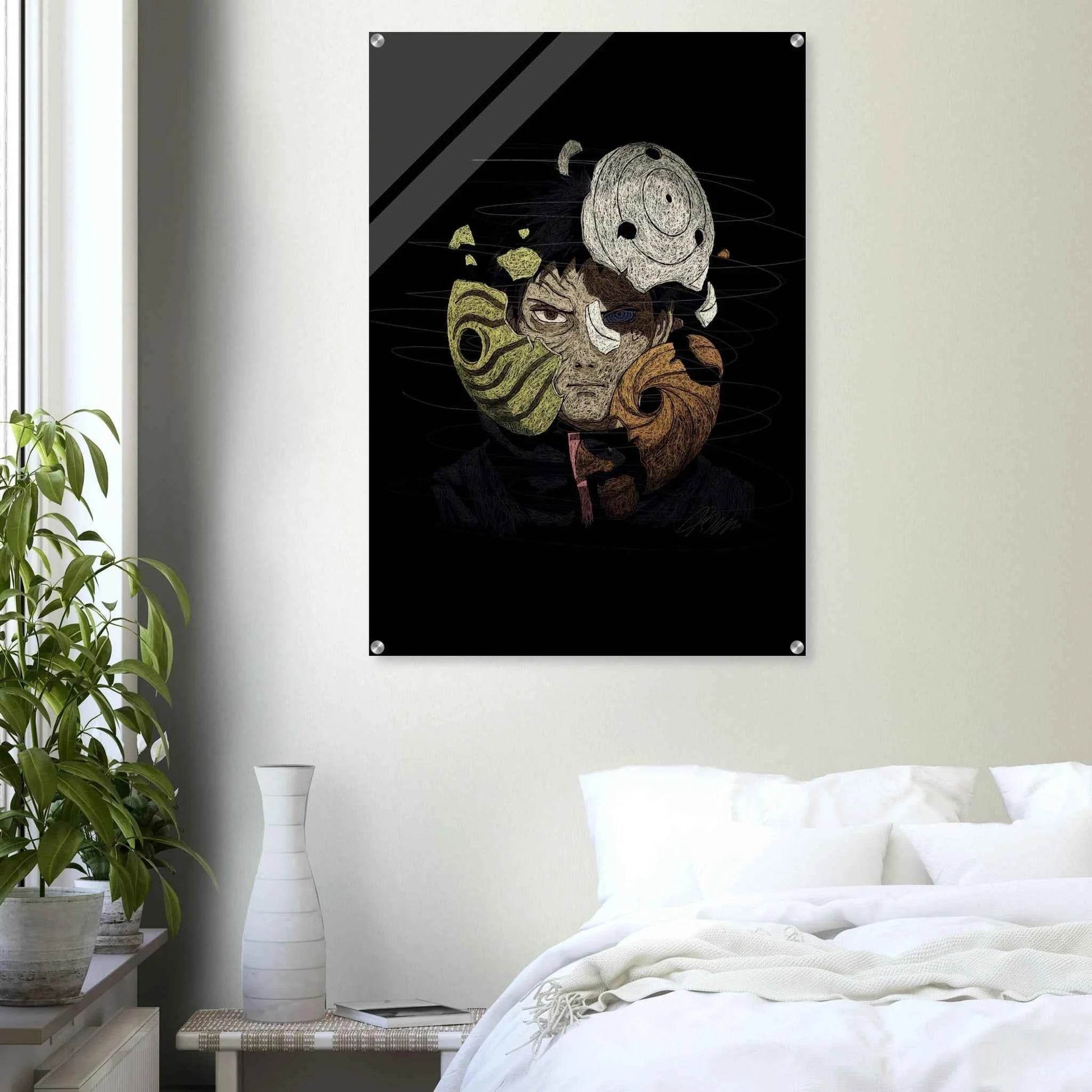 Anime Warrior Acrylic Print – Dynamic, Textured, Modern Wall Art in various sizes - Vibrantwalls