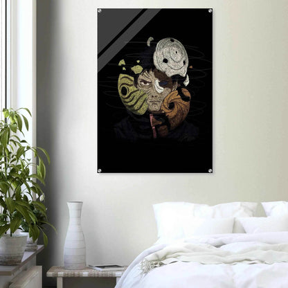 Anime Warrior Acrylic Print – Dynamic, Textured, Modern Wall Art in various sizes - Vibrantwalls