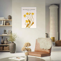 Botanical Garden Golden Poppies Wall Art - Vibrantwalls