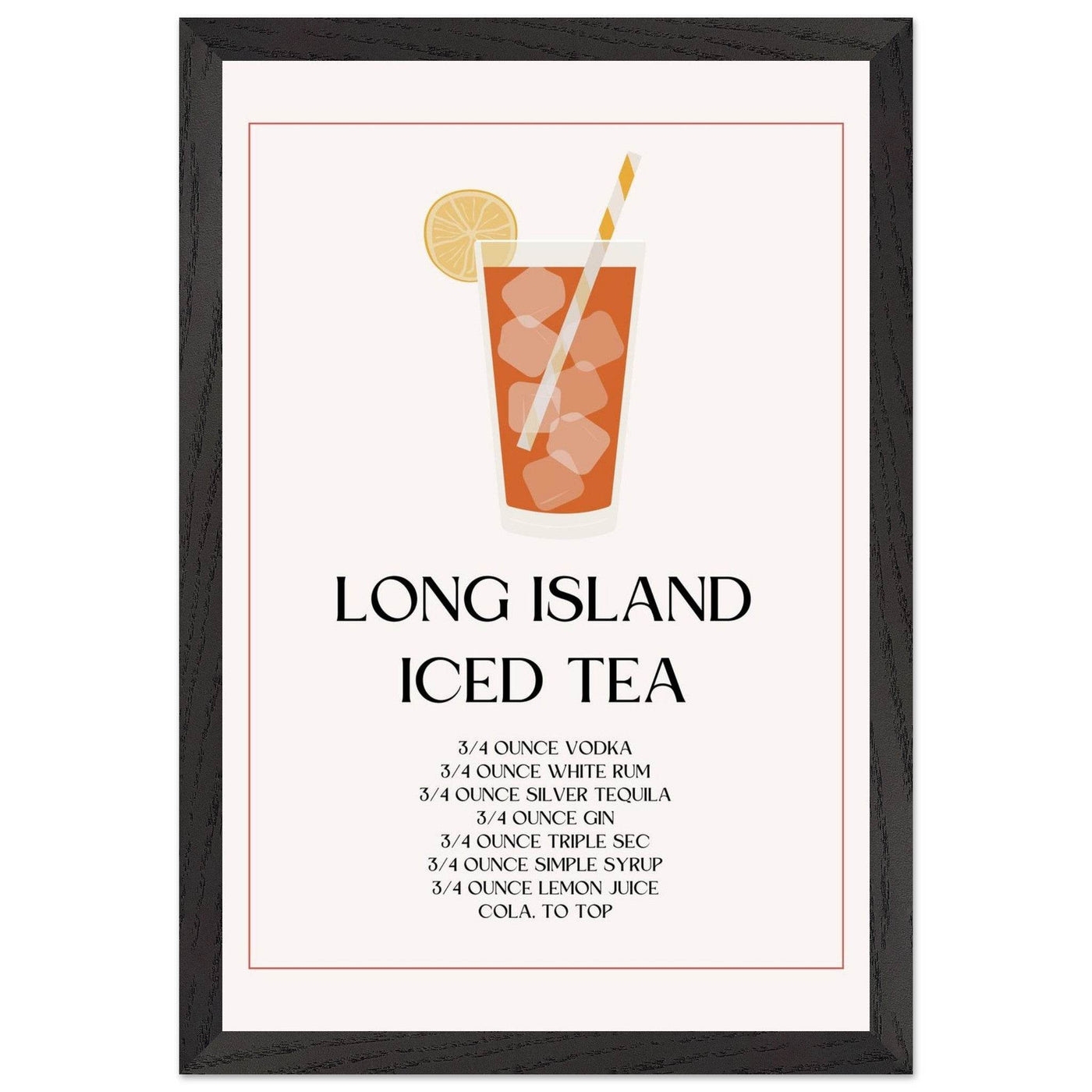 Long Island Iced Tea Recipe Strong Cocktail - Vibrantwalls