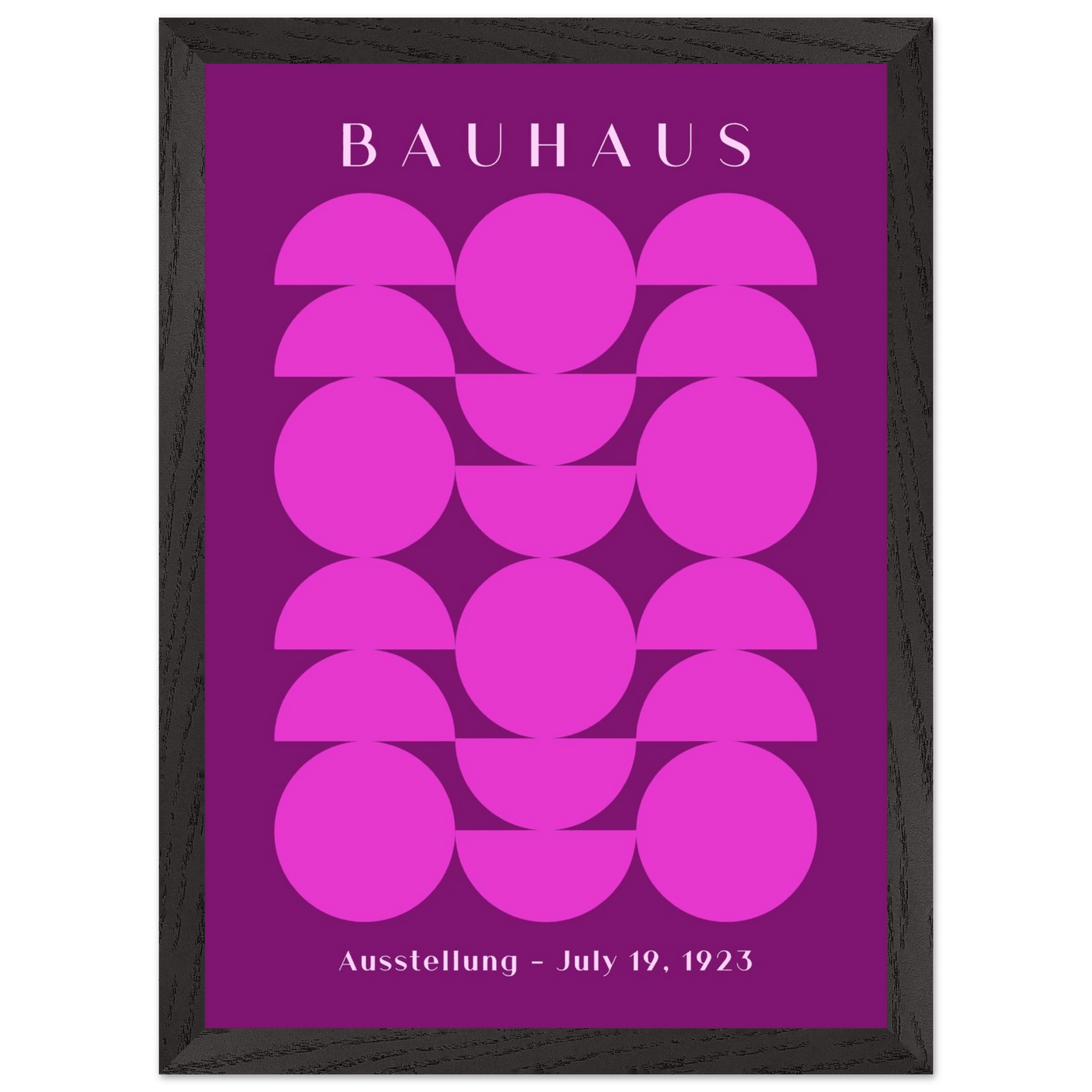 Bauhaus Pink & Purple Abstract - Vibrantwalls