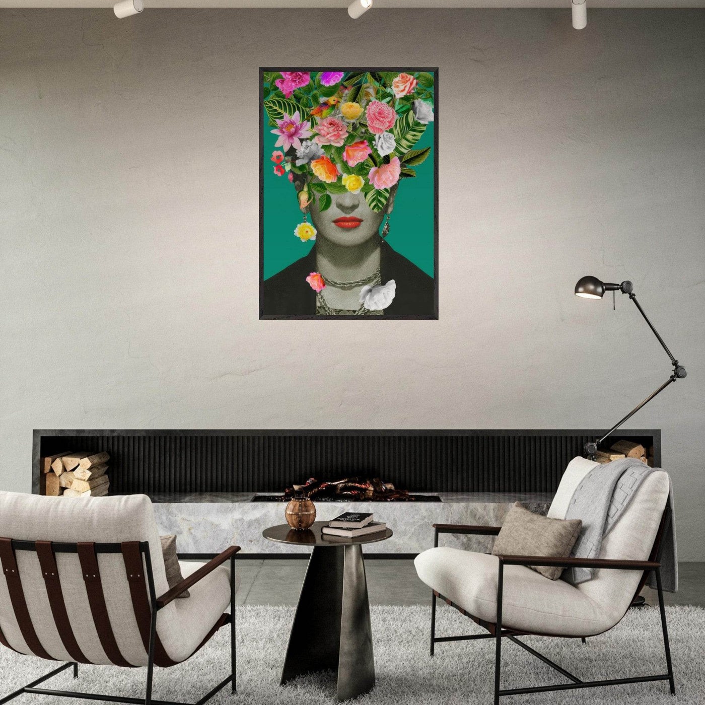 Floral Frida Artwork - Vibrant and Inspiring Home Decor - Vibrantwalls