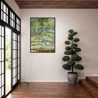 Bridge Over a Pond Art Print - Water Lilies Decorative Artwork for Your Space - Vibrantwalls