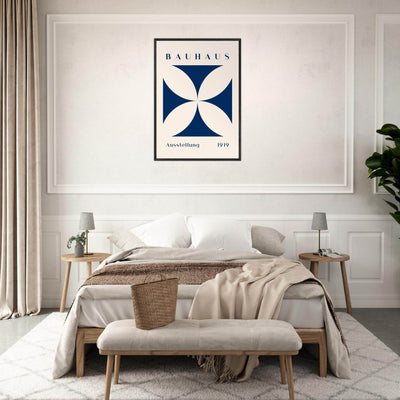 Bauhaus Exhibition 1919 - Navy Cream - Vibrantwalls