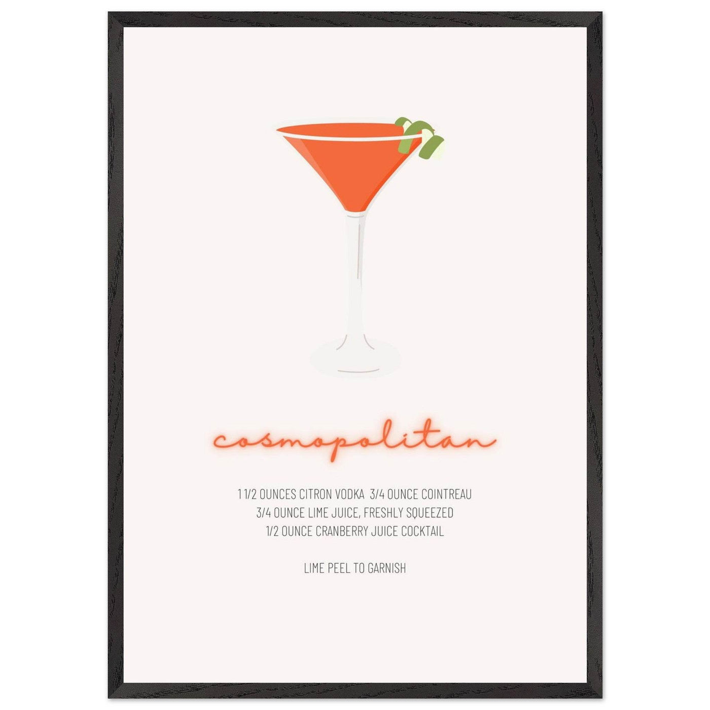 Cosmopolitan Cocktail Recipe Pink Vodka Cranberry Drink - Refreshing Cocktail Delight - Vibrantwalls