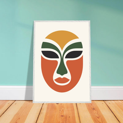 Abstract Tribal Mask - Vibrantwalls