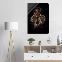 Connor McGregor Wall Art – Scribble Art Acrylic Print for Modern Dynamic Home Decor - Vibrantwalls