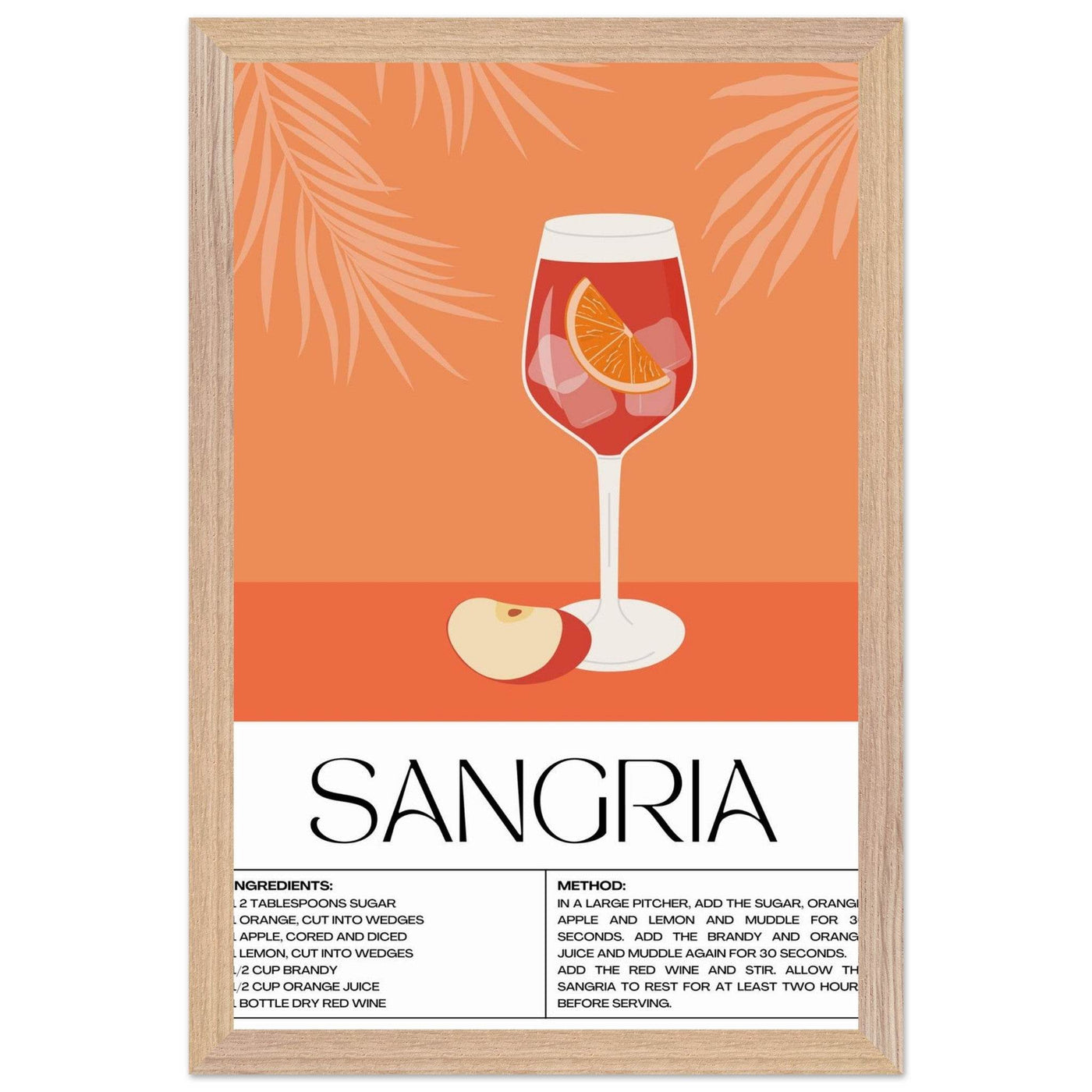 Sangria Cocktail Recipe - Vibrantwalls