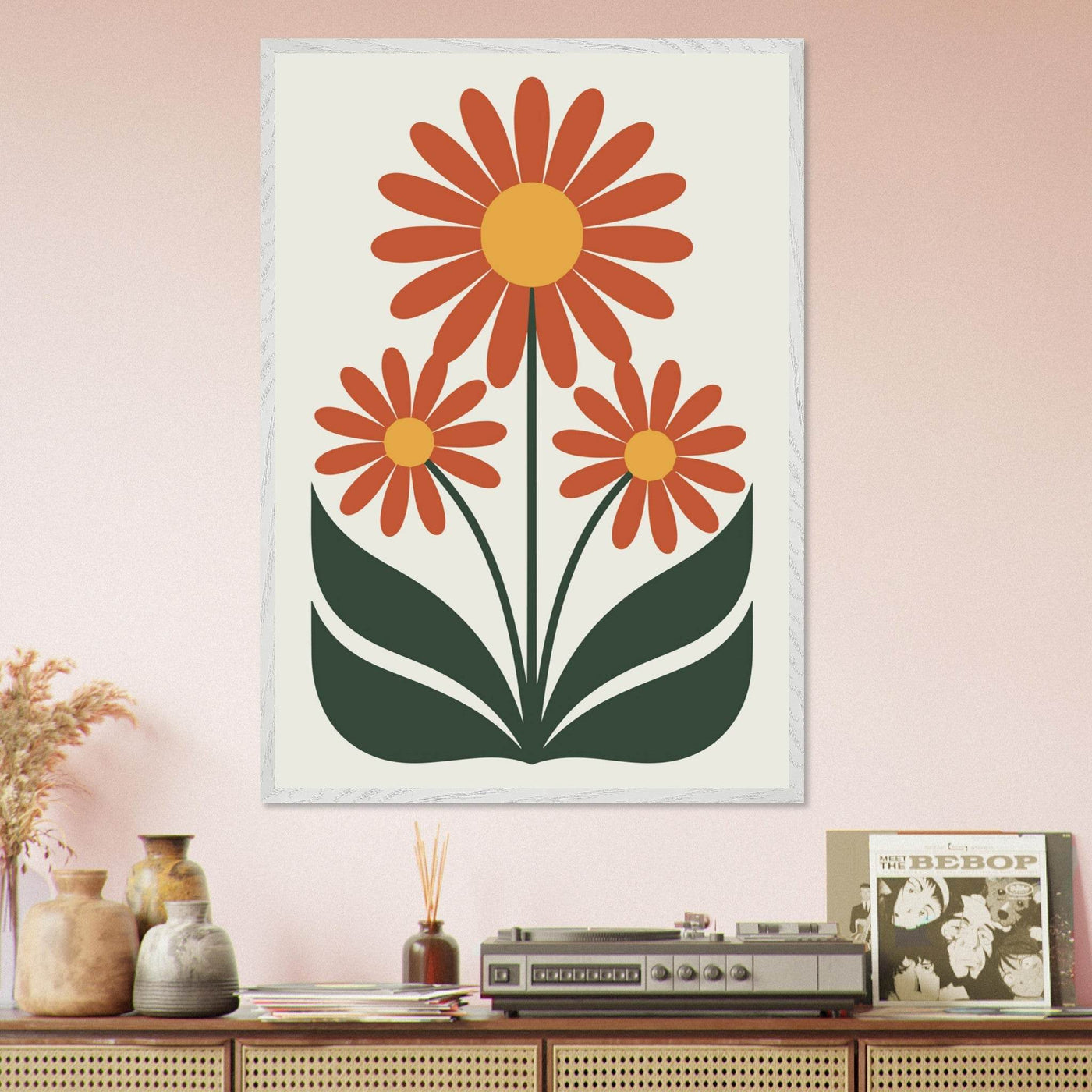 Abstract Floral Delight - Vibrantwalls