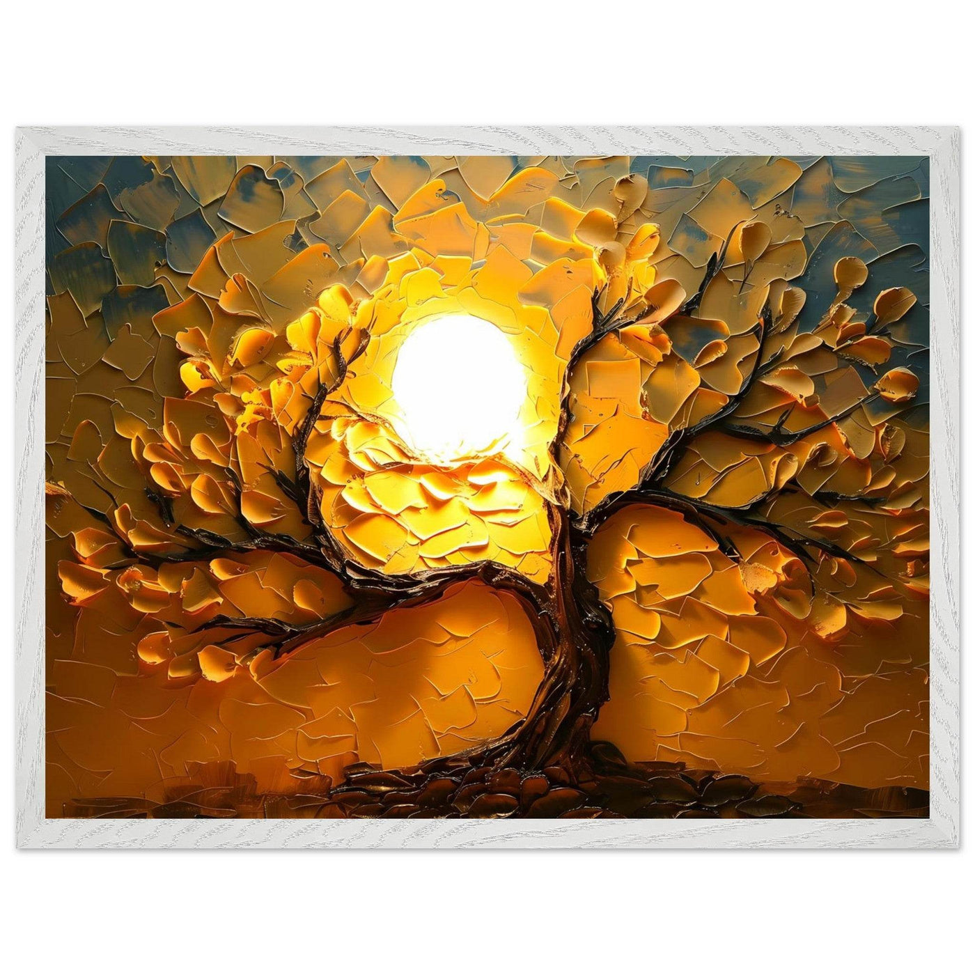Textured Golden Tree of Life - Vibrantwalls