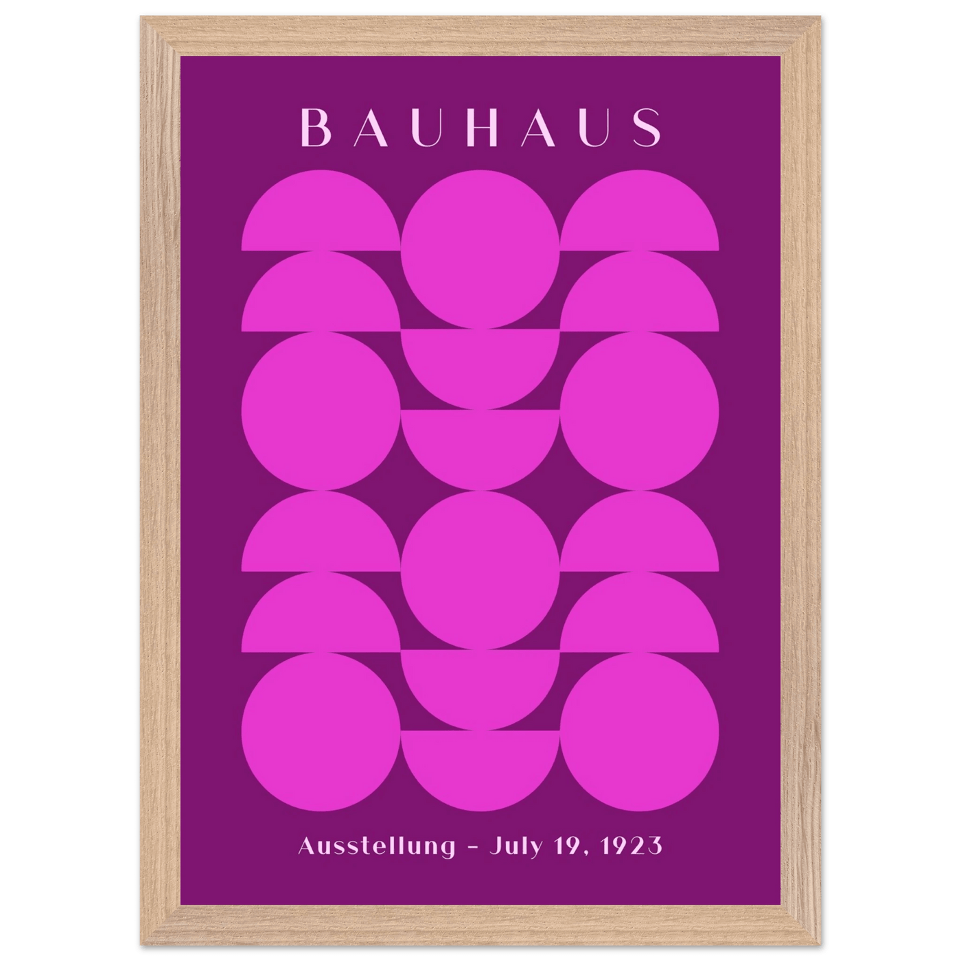 Bauhaus Pink & Purple Abstract - Vibrantwalls