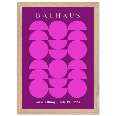 Bauhaus Pink & Purple Abstract - Vibrantwalls