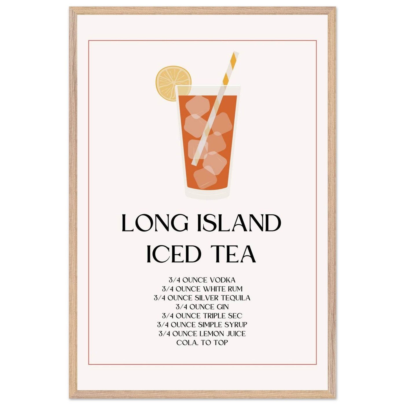 Long Island Iced Tea Recipe Strong Cocktail - Vibrantwalls