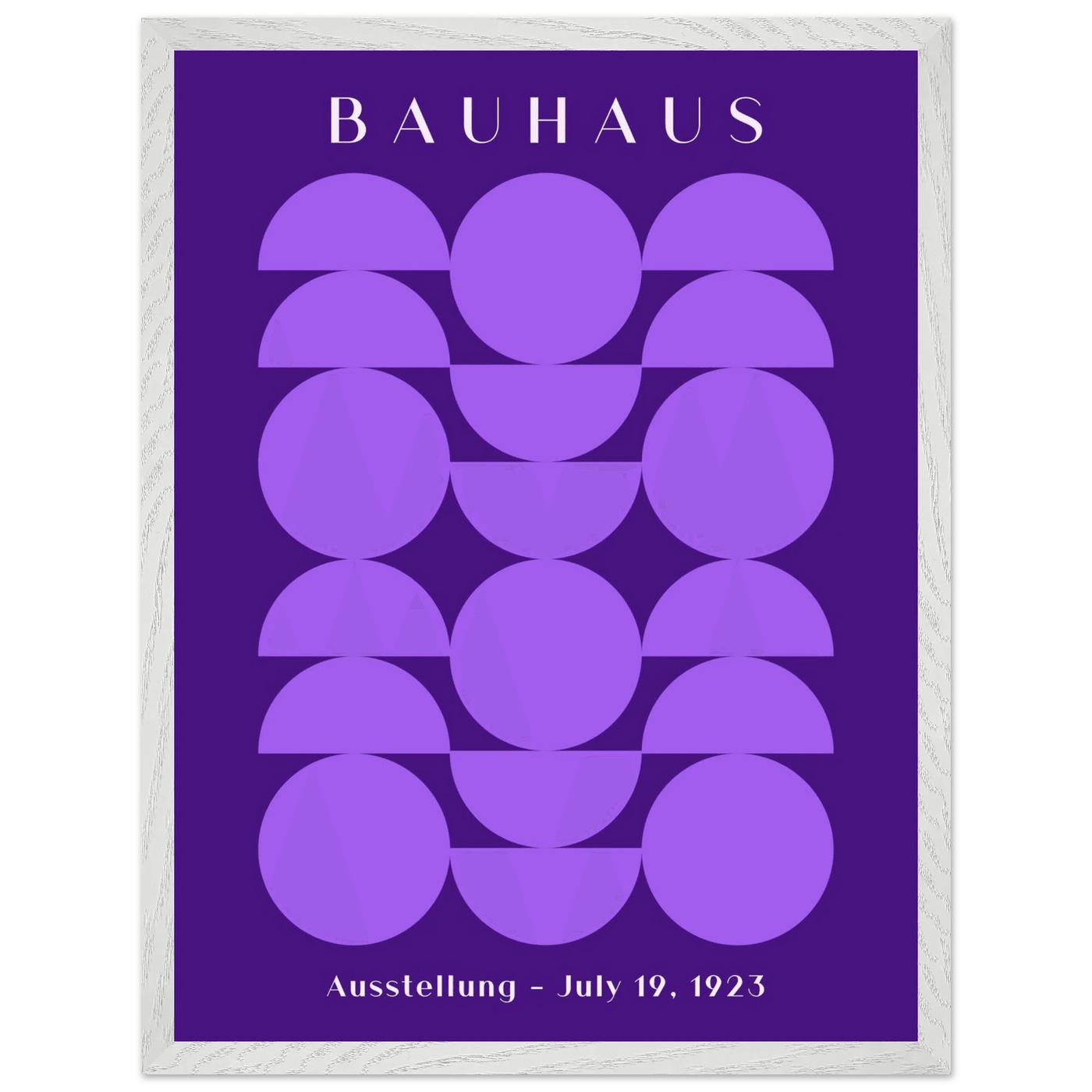Bauhau 1923 Purple Geometric - Vibrantwalls