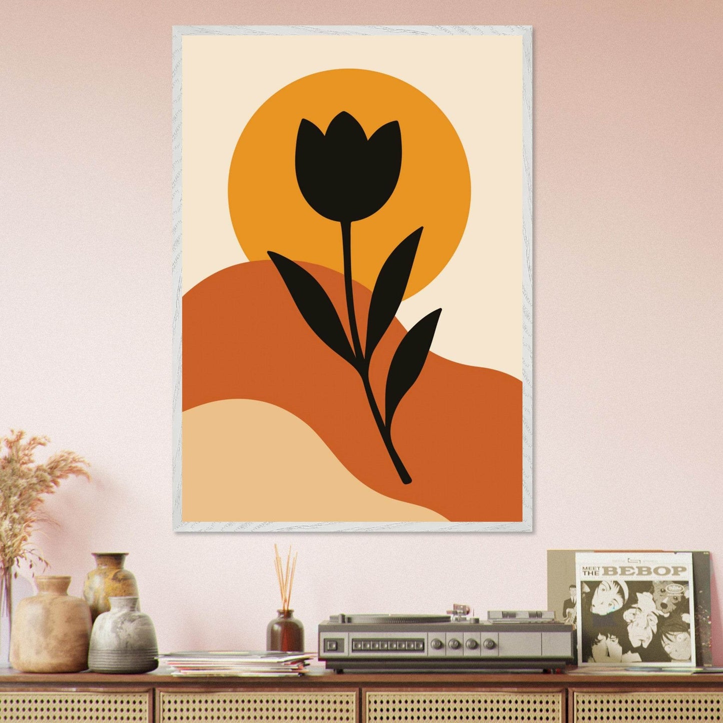 Desert Bloom Botanical Abstract Wall Art - Vibrantwalls