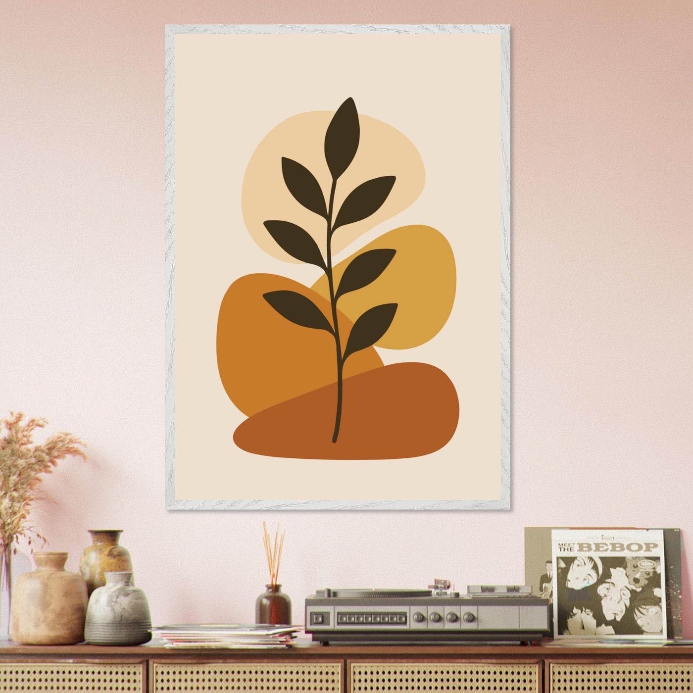 Modern Abstract Plant - Vibrantwalls