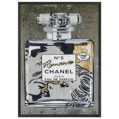 Chanel No. 5 Pop Art Print: Iconic Perfume Art with a Comic Twist, Framed in Your Choice of Style - Vibrantwalls