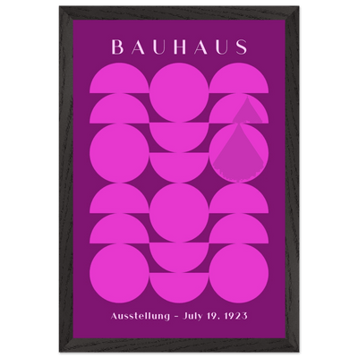 Bauhaus Pink & Purple Abstract - Vibrantwalls