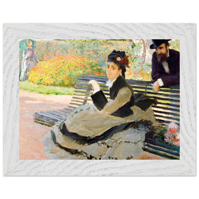 Camille Monet Garden Bench Art – Exquisite Artwork for Garden Lovers - Vibrantwalls