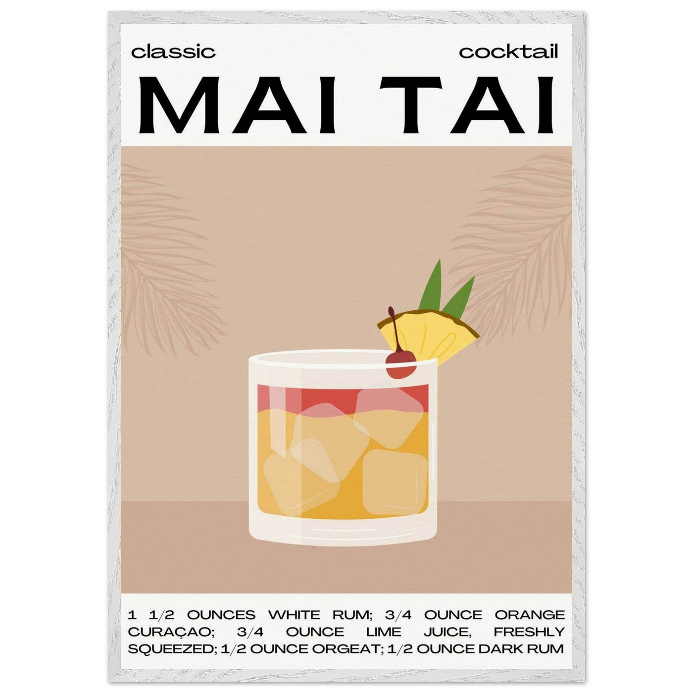 Mai Tai Cocktail - Vibrantwalls