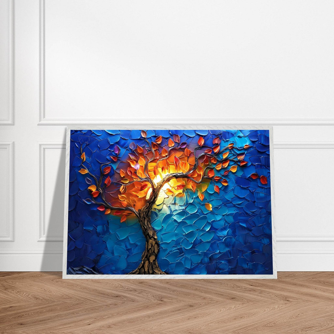Vibrant Tree of Life Palette Knife Art - Vibrantwalls