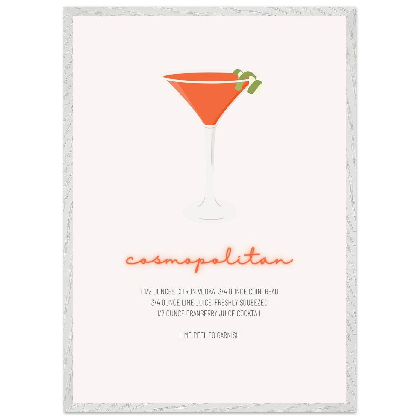 Cosmopolitan Cocktail Recipe Pink Vodka Cranberry Drink - Refreshing Cocktail Delight - Vibrantwalls