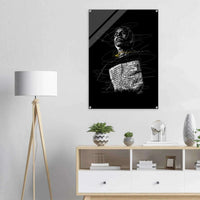 A$AP Rocky Acrylic Print - Unique Scribble Art for Stunning Wall Decor - Vibrantwalls