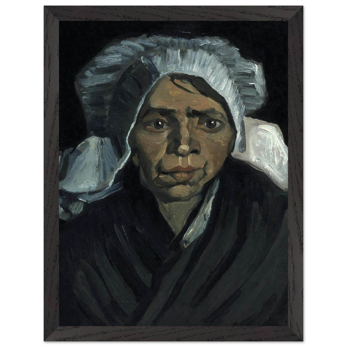 Peasant Woman Sculpture - Exquisite Head of a Peasant Woman Art Piece - Vibrantwalls
