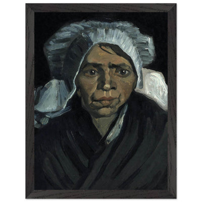 Peasant Woman Sculpture - Exquisite Head of a Peasant Woman Art Piece - Vibrantwalls