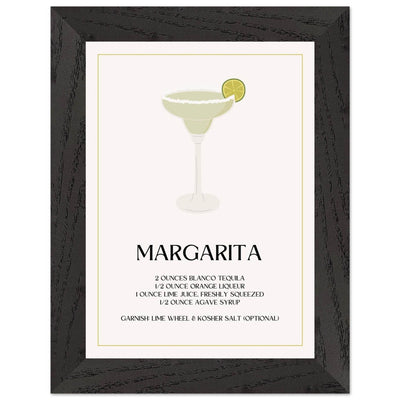 Margarita Cocktail Recipe Tequila Lime Salt Rim - Vibrantwalls