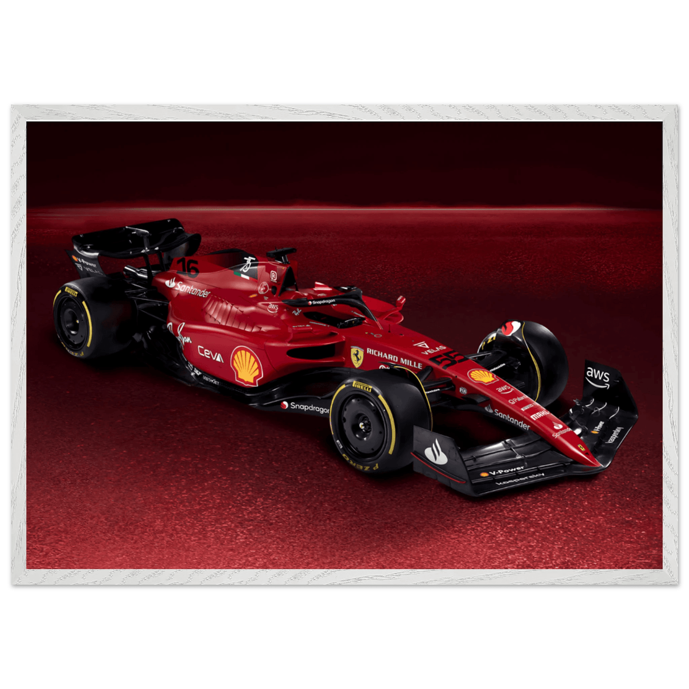 Ferrari Formula 1 Poster – High-Quality Mounted Framed Print - Vibrantwalls