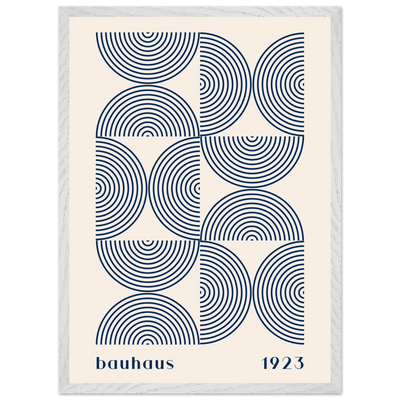 Bauhaus 1923 Navy & Beige - Vibrantwalls