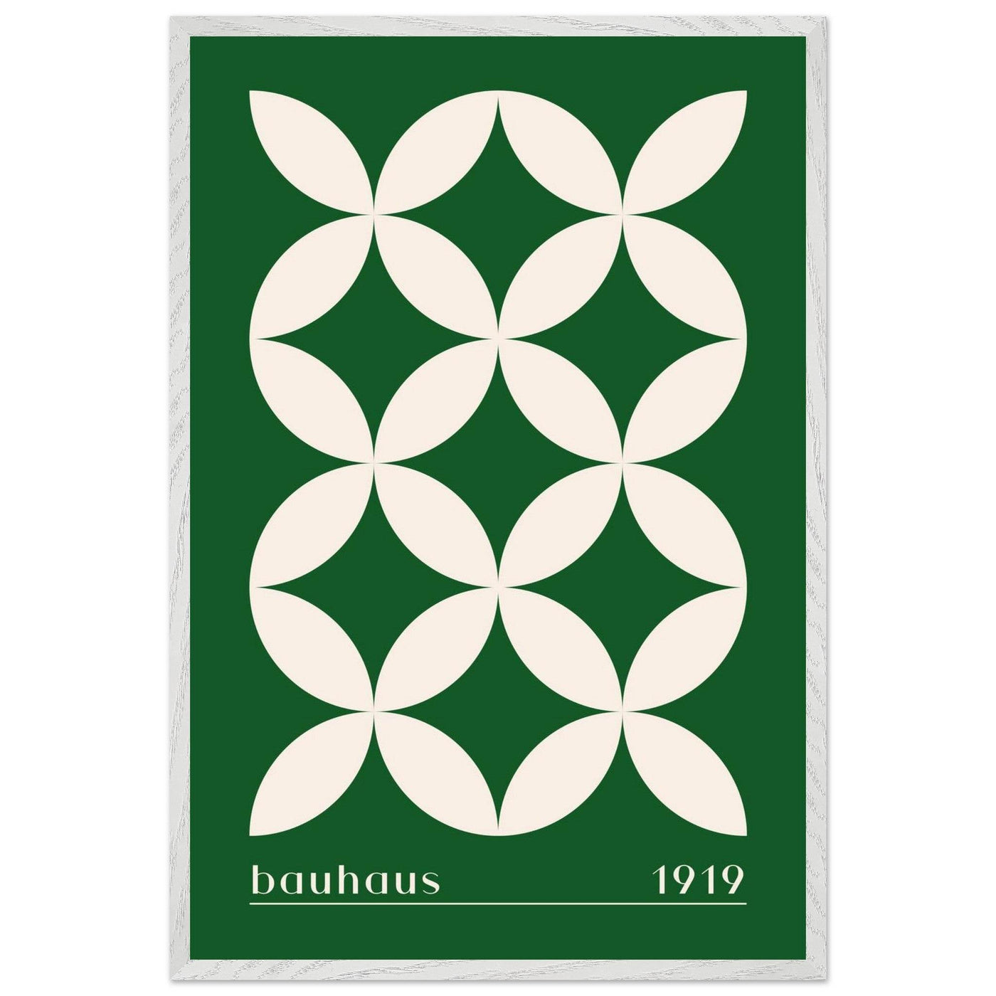 Bauhaus 1919 Green & Beige - Vibrantwalls