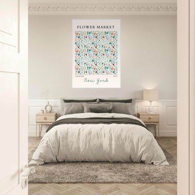 Flower Market New York Framed Poster – Whimsical Floral Art Print | Ready-to-Hang in Your Choice of Frame - Vibrantwalls