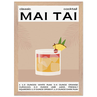 Mai Tai Cocktail - Vibrantwalls