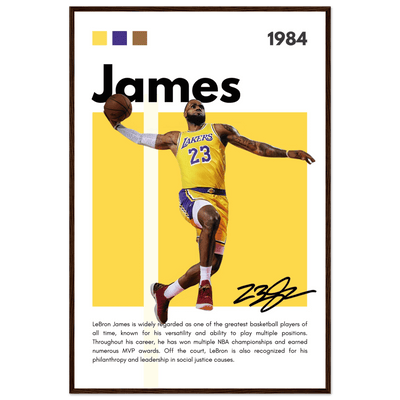 LeBron James King James Lakers Art Print - Vibrantwalls