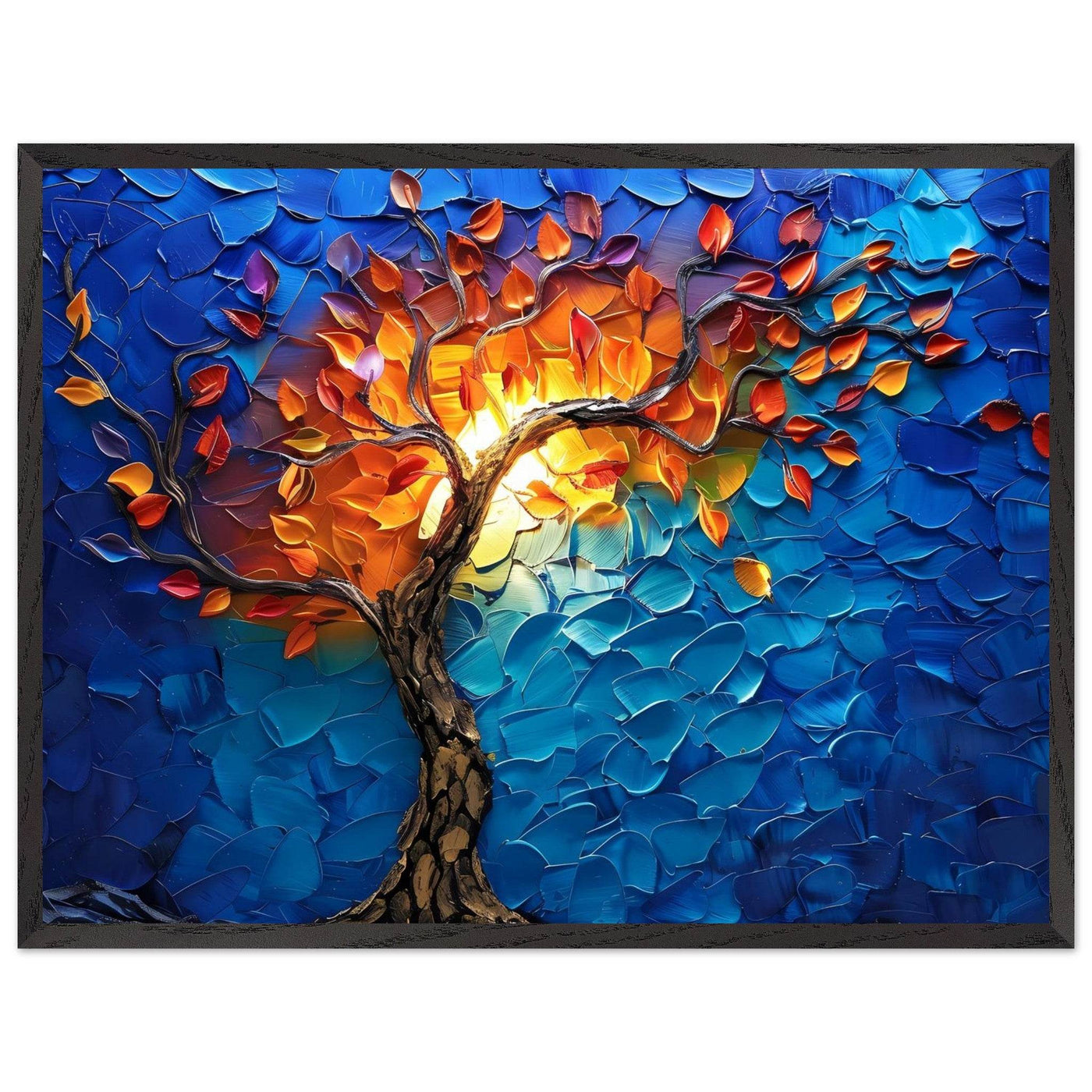 Vibrant Tree of Life Palette Knife Art - Vibrantwalls