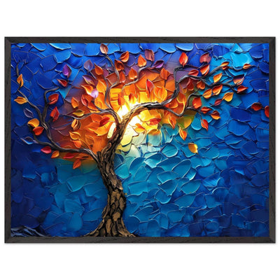 Vibrant Tree of Life Palette Knife Art - Vibrantwalls
