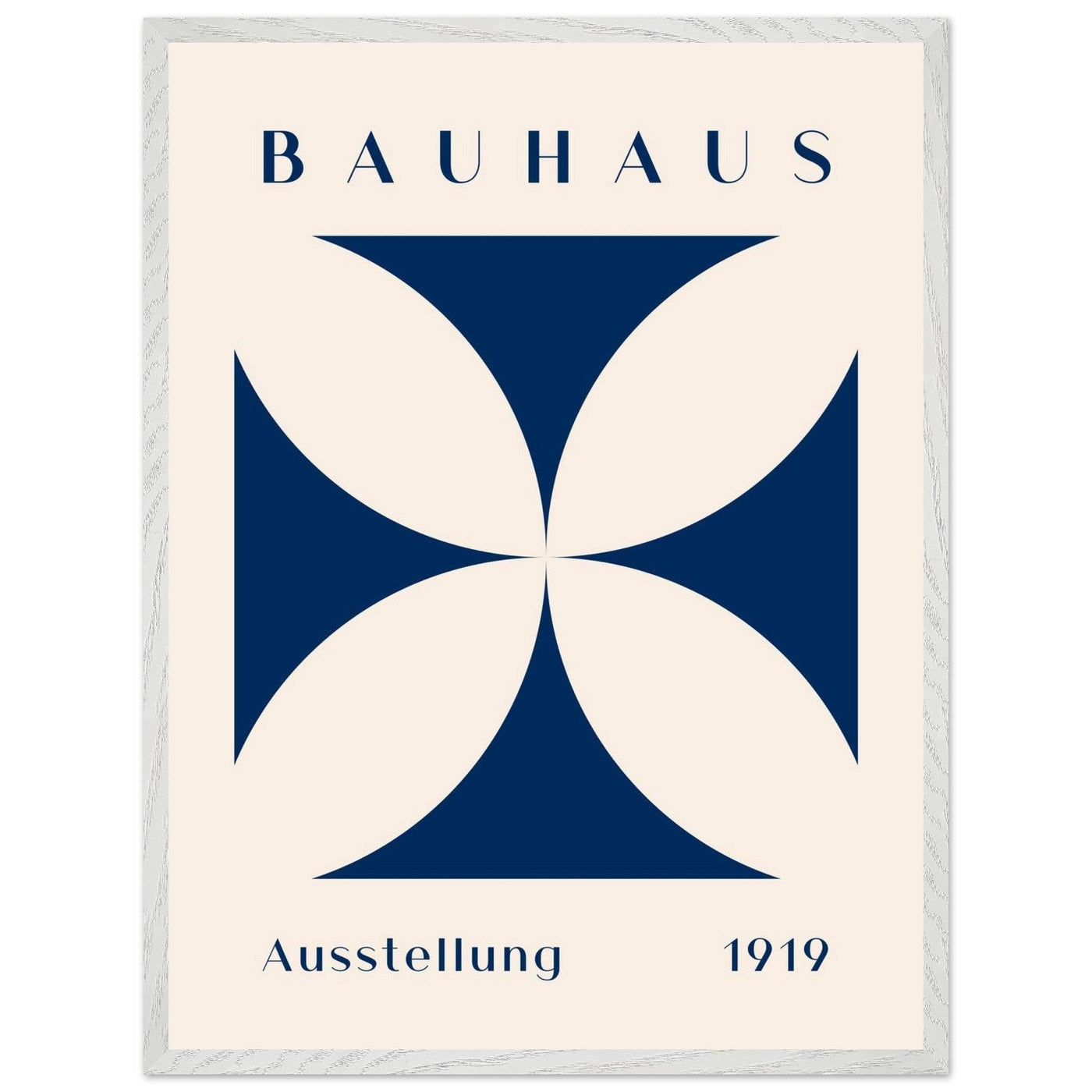 Bauhaus Exhibition 1919 - Navy Cream - Vibrantwalls