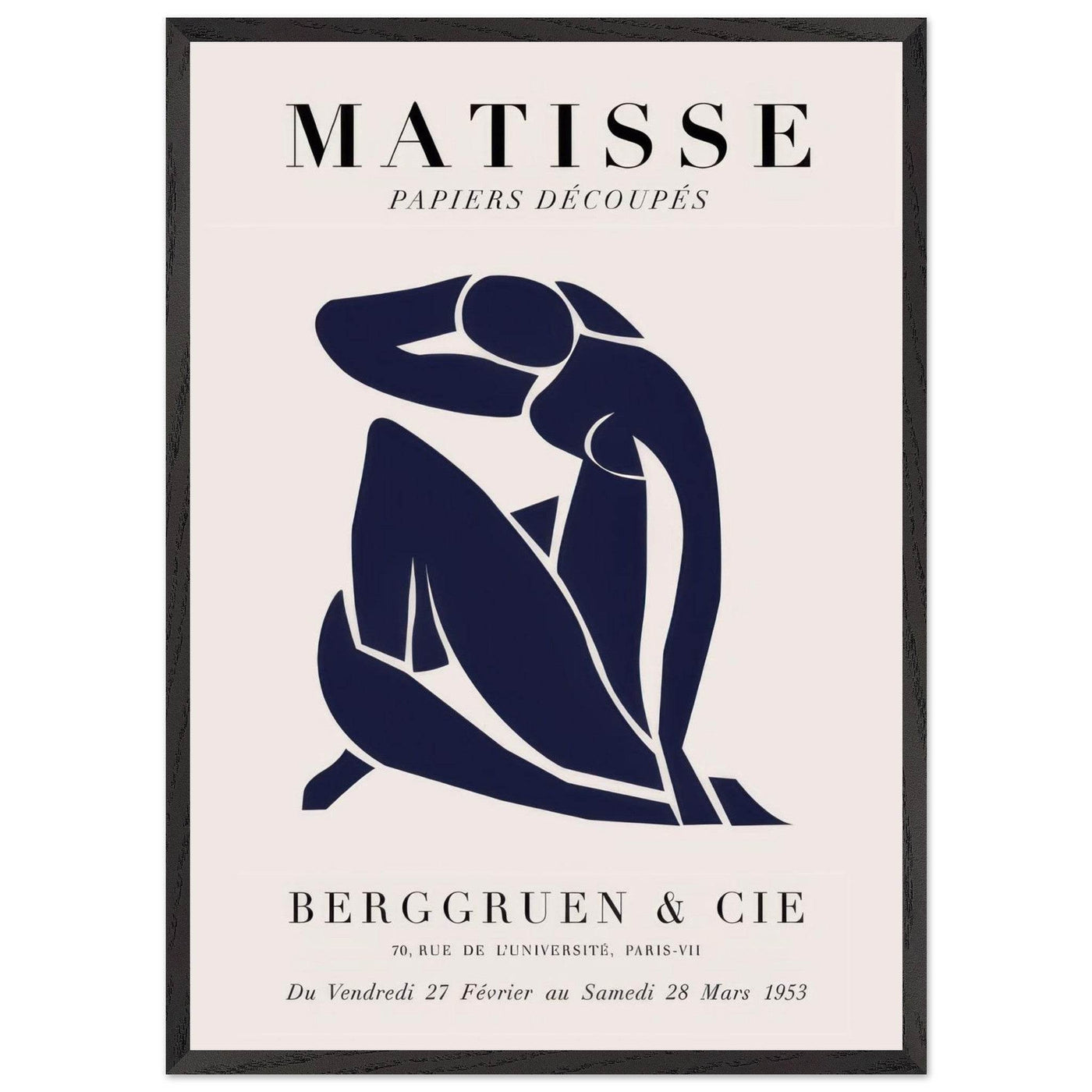 Papiers Découpés Blue Nude II Artwork - Elegant Piece for Your Space - Vibrantwalls