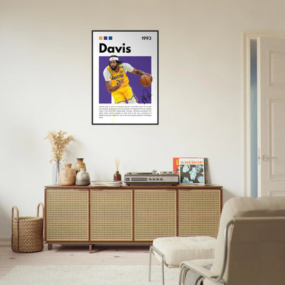 Anthony Davis Lakers Modern Basketball Art Print Vibrantwalls