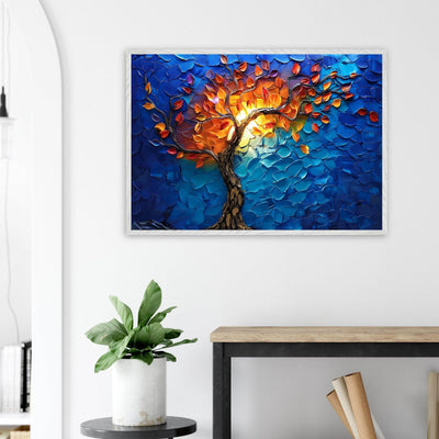Vibrant Tree of Life Palette Knife Art - Vibrantwalls