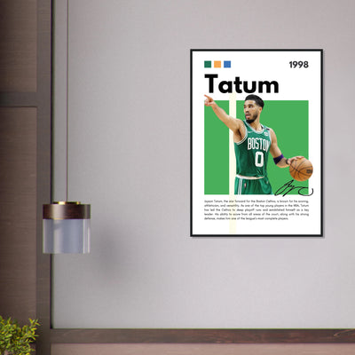 Jayson Tatum Boston Celtics Star Framed Poster Vibrantwalls
