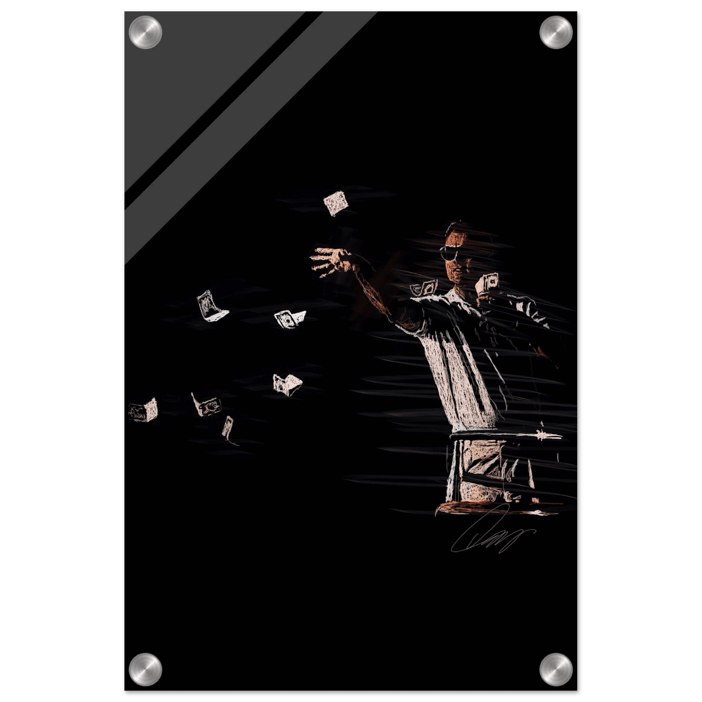 Leonardo DiCaprio Acrylic Art Piece - Catch Me If You Can - Vibrantwalls