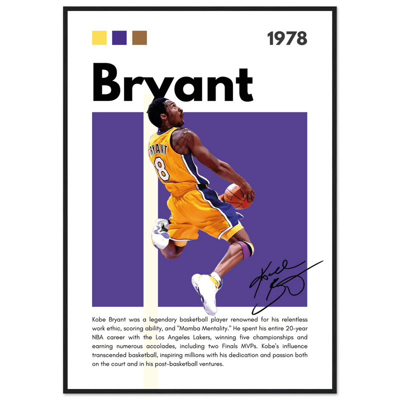 Kobe Bryant Wall Art - Vibrantwalls