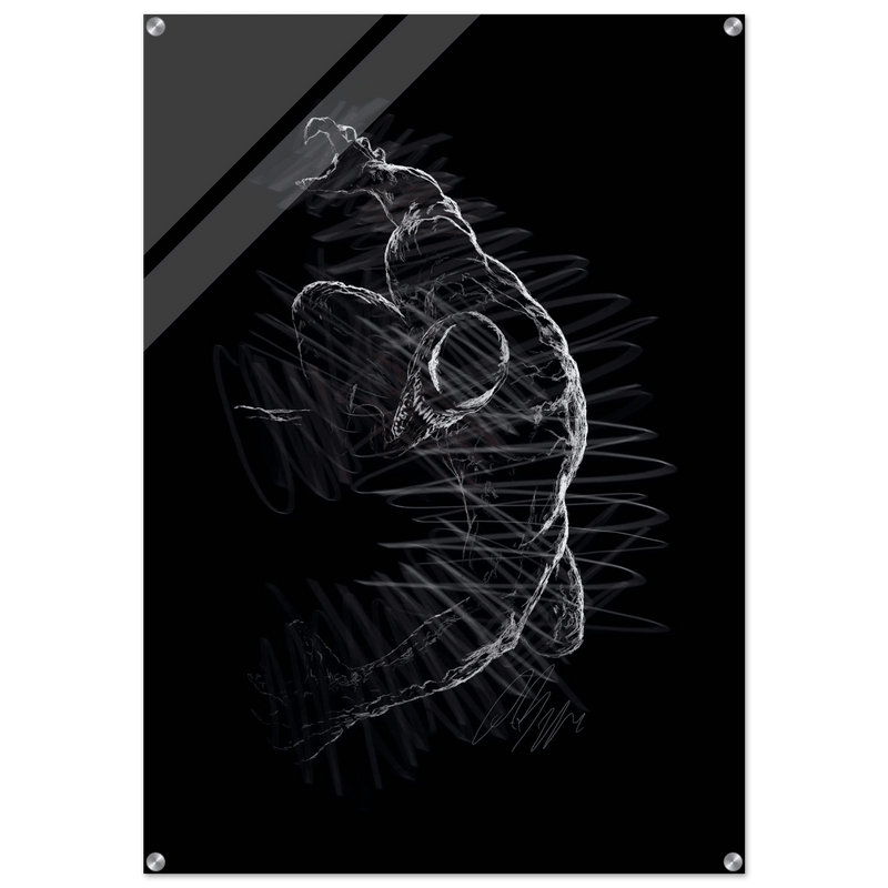 Abstract Glimmer Acrylic Print – Dynamic, Ghostly, Modern Wall Art in 18 Sizes - Vibrantwalls