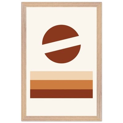 Abstract Desert Landscape Earthy Tones - Vibrantwalls