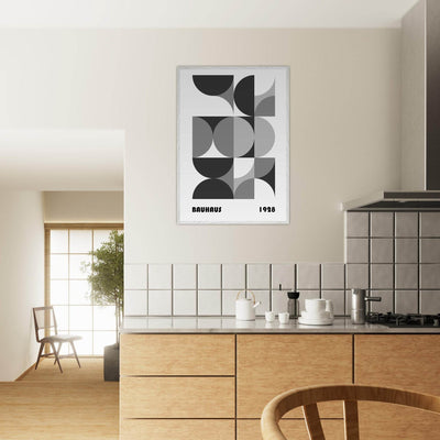 Bauhaus 1928 - Geometric Monochrome - Vibrantwalls